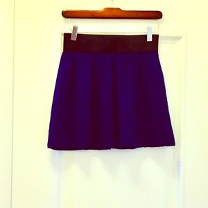Uber sexy royal blue mini skirt
